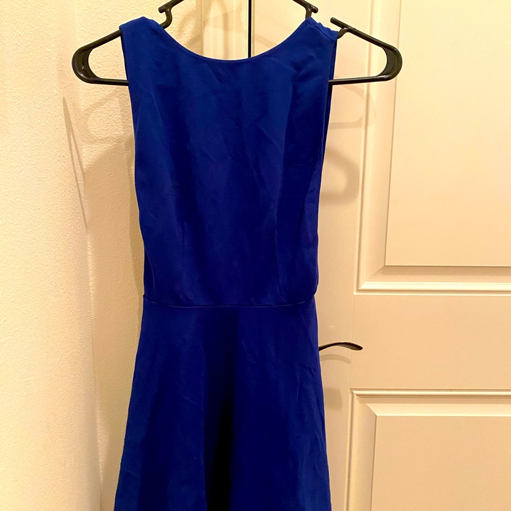 Bright summer blue dress
